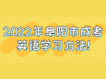 2022年阜陽市成考英語學習方法
